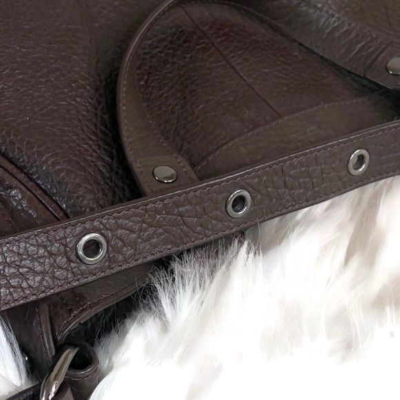 Perlina Baily Brown Leather Tote Purse - Picture 5 of 8